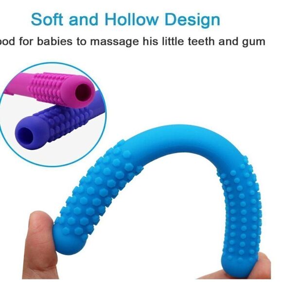 Sensory Teether Tube and Feeding Spoon - 4 Pack - Picture 14 of 16